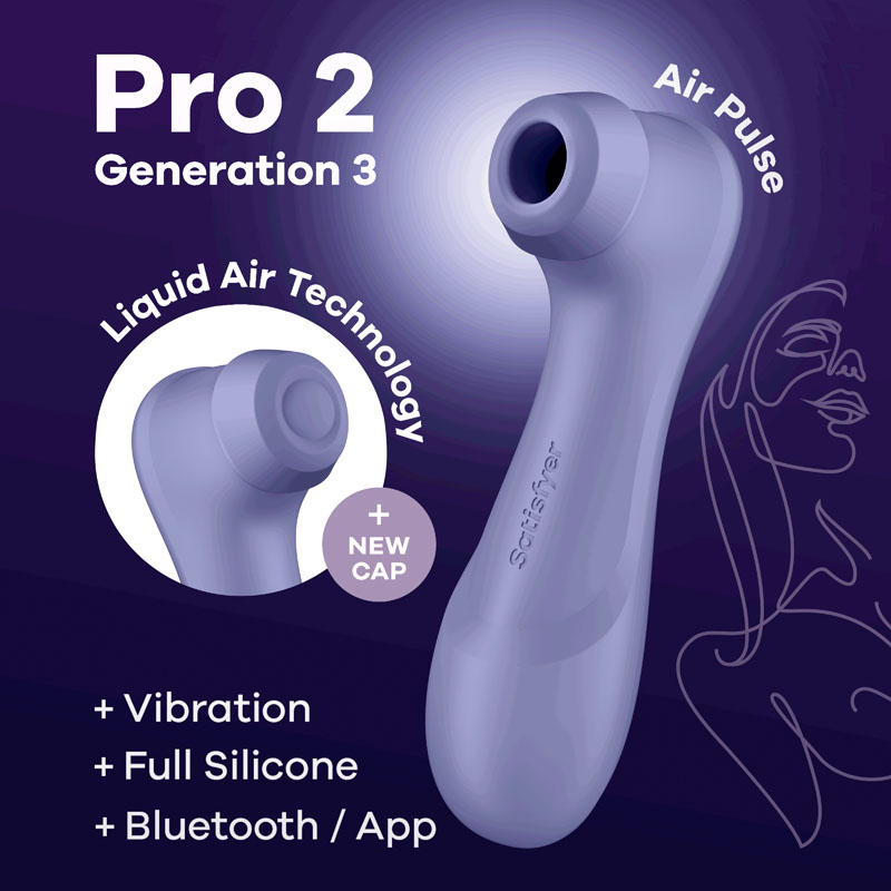 Satisfyer Pro 2 Generation 3 with App Control - Lilac